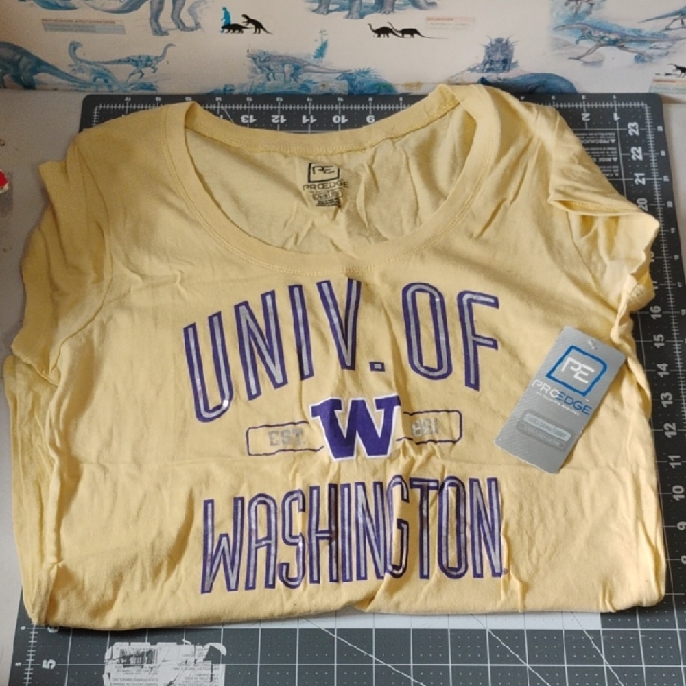 Pro Edge Yellow and Purple University Tee